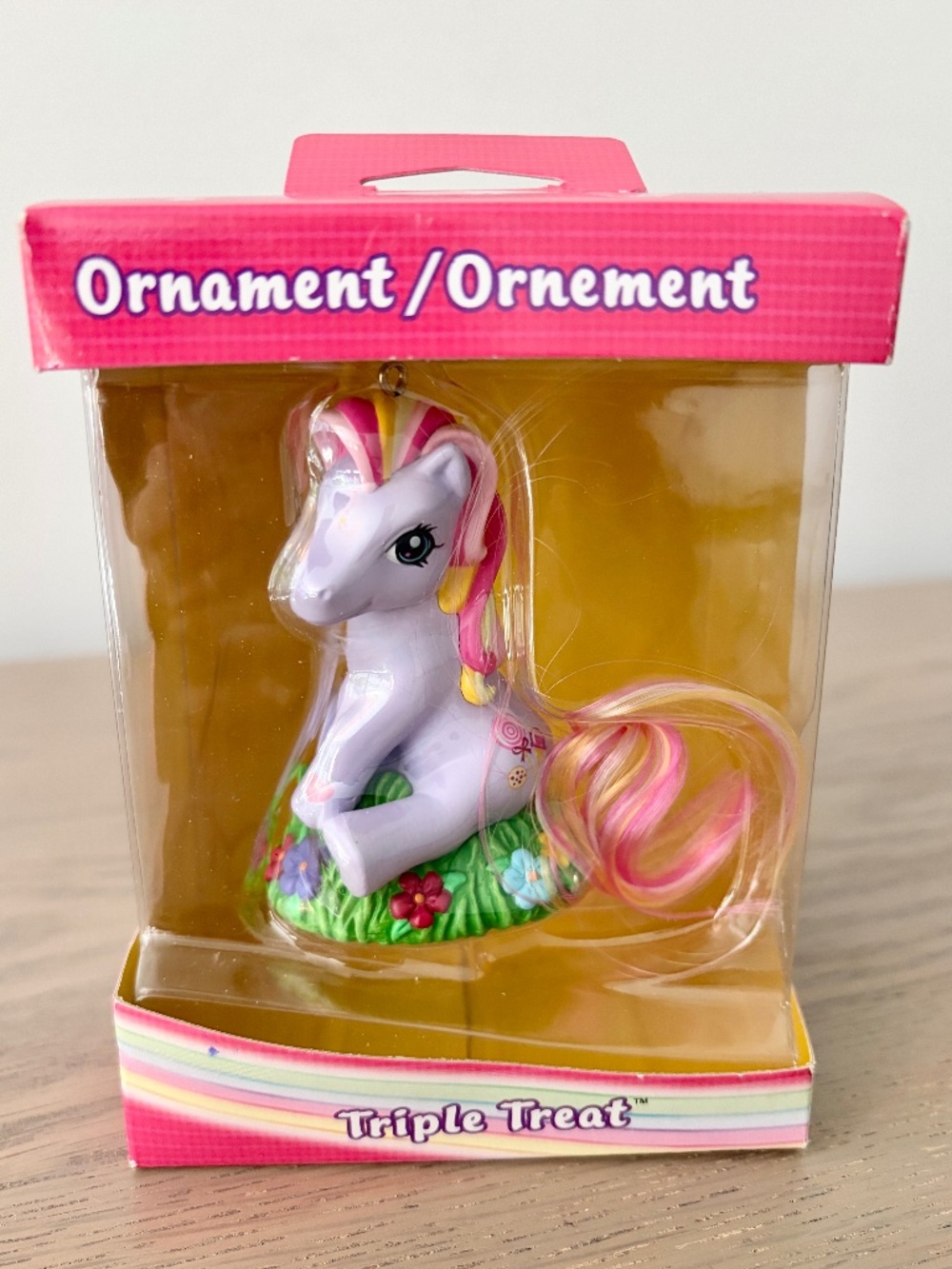 My Little Pony, Triple Treat, MLP, Christmas Ornament, vintage, 2004, New In Box